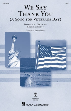 We Say Thank You (A Song for Veterans Day) Sheet Music Preview