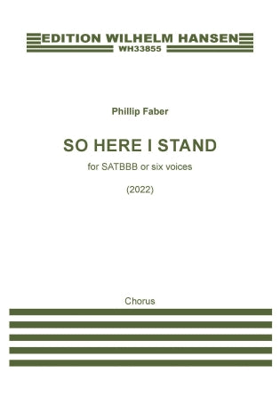 So Here I Stand (for SATBBB or Six Voices) Sheet Music Preview