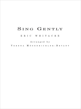 Sing Gently (for Flexible Wind Band) - Piano Sheet Music Preview