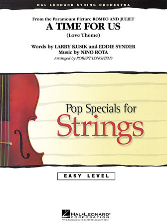A Time For Us (Love Theme) Sheet Music Preview