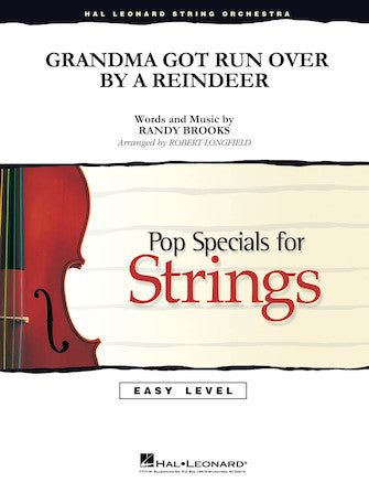 Grandma Got Run Over by a Reindeer - Violin 3 (Viola T.C.) Sheet Music Preview