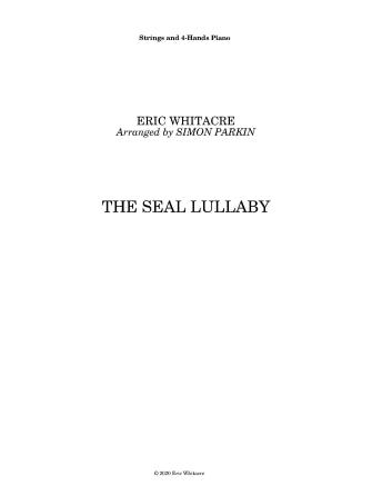 The Seal Lullaby Sheet Music Preview
