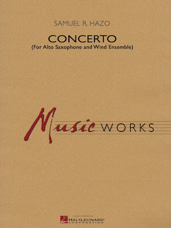 Concerto For Alto Saxophone And Wind Ensemble Sheet Music Preview