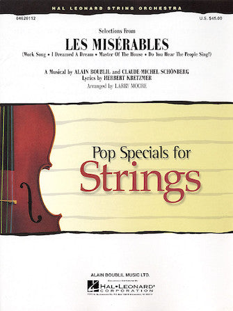 Selections from Les Misérables (arr. Larry Moore) - Cello Sheet Music Preview