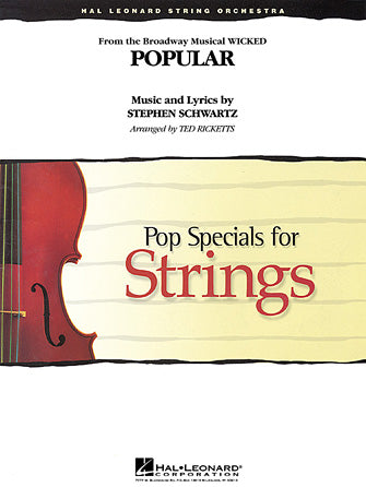Popular (from "Wicked") - Violin 1 Sheet Music Preview