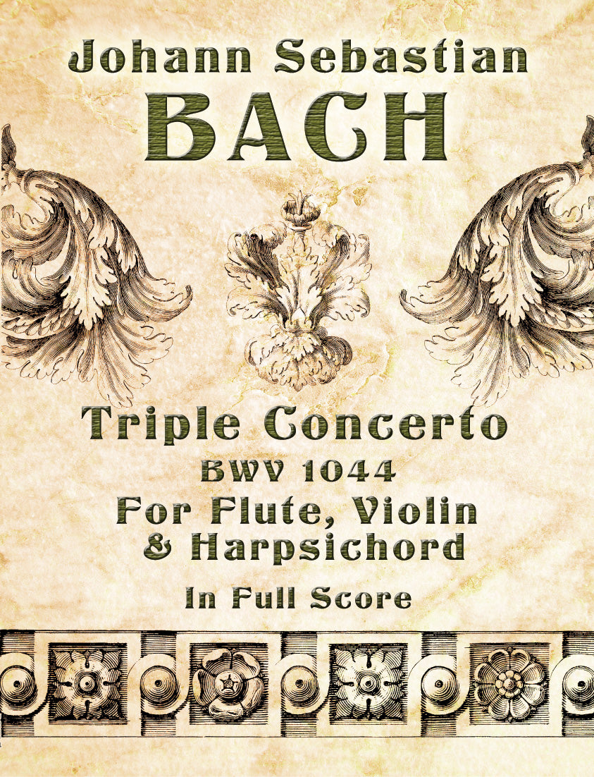 Triple Concerto BWV 1044 for Flute, Violin & Harpsichord Cover Image