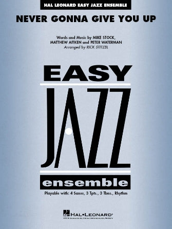 Never Gonna Give You Up (arr. Rick Stitzel) - Drums Sheet Music Preview