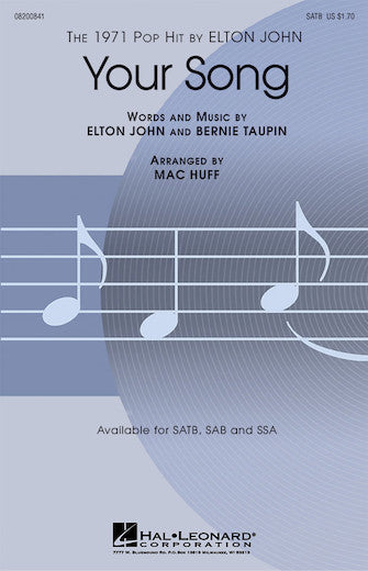 Your Song (arr. Mac Huff) Sheet Music Preview