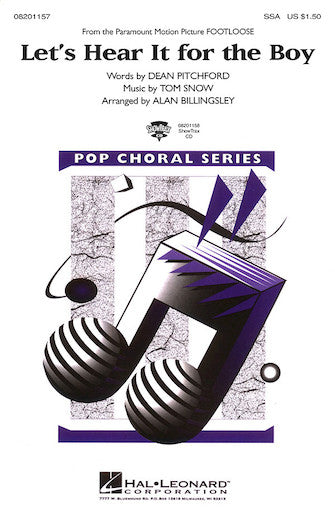 Let's Hear It For The Boy (from Footloose) (arr. Alan Billingsley) Sheet Music Preview