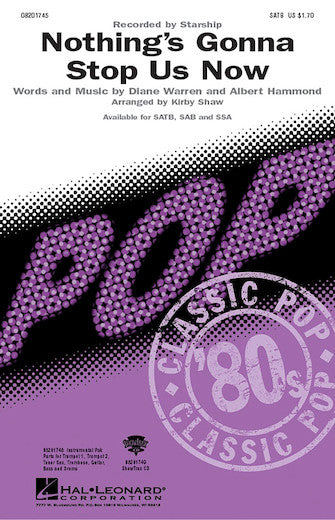 Nothing's Gonna Stop Us Now (arr. Kirby Shaw) Sheet Music Preview