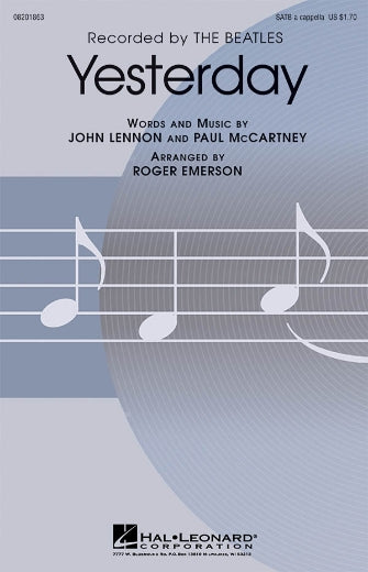Yesterday (arr. Roger Emerson) Sheet Music Preview