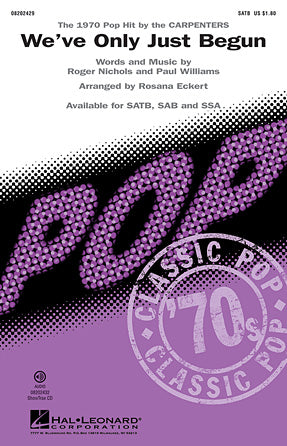 We've Only Just Begun Sheet Music Preview