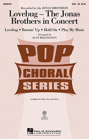 Lovebug - The Jonas Brothers In Concert (Medley) Sheet Music Preview