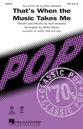 That's When The Music Takes Me Sheet Music Preview