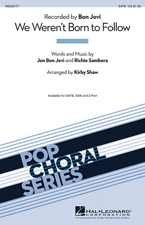 We Weren't Born To Follow Sheet Music Preview