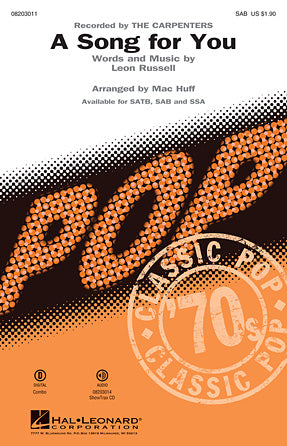 A Song For You (arr. Mac Huff) Sheet Music Preview