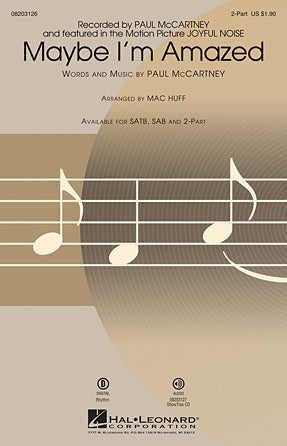 Maybe I'm Amazed Sheet Music Preview