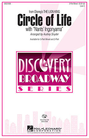 Circle Of Life (with Nants' Ingonyama) (from The Lion King) (Arr. Audrey Snyder) Sheet Music Preview