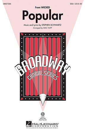 Popular (from Wicked) (arr. Mac Huff) Sheet Music Preview