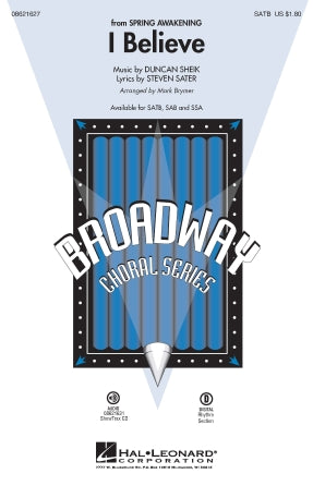 I Believe (from Spring Awakening) Sheet Music Preview