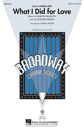 What I Did For Love (from A Chorus Line) (arr. Audrey Snyder) Sheet Music Preview