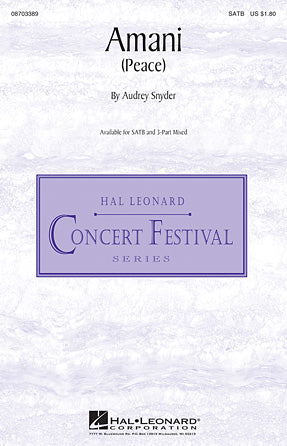 Amani (Peace) Sheet Music Preview