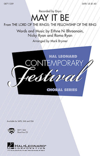 May It Be (arr. Mark Brymer) Sheet Music Preview