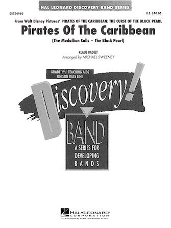 Pirates of the Caribbean (arr. Michael Sweeney) - Baritone T.C. Sheet Music Preview