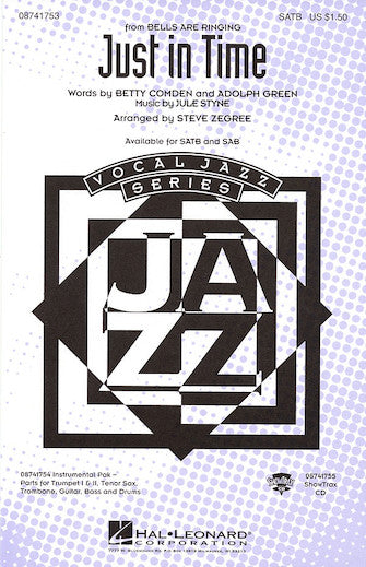 Just In Time (from Bells Are Ringing) (arr. Steve Zegree) Sheet Music Preview