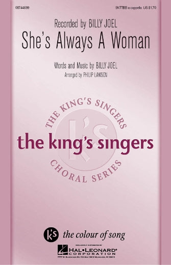 She's Always A Woman (arr. Philip Lawson) Sheet Music Preview