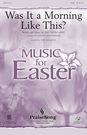 Was It A Morning Like This? Sheet Music Preview