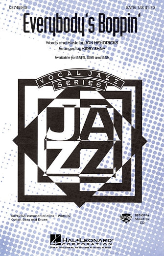 Everybody's Boppin' - Drums Sheet Music Preview