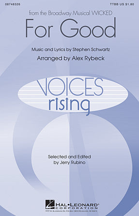 For Good (from Wicked) (arr. Alex Rybeck) Sheet Music Preview