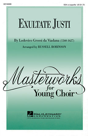 Exultate Justi Sheet Music Preview