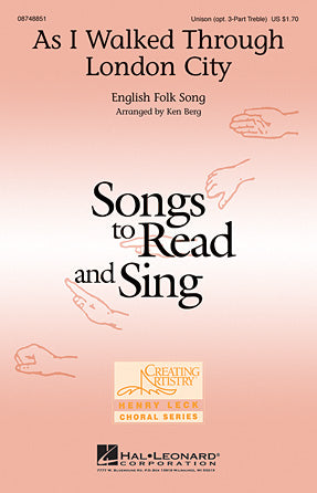 As I Walked Through London City Sheet Music Preview