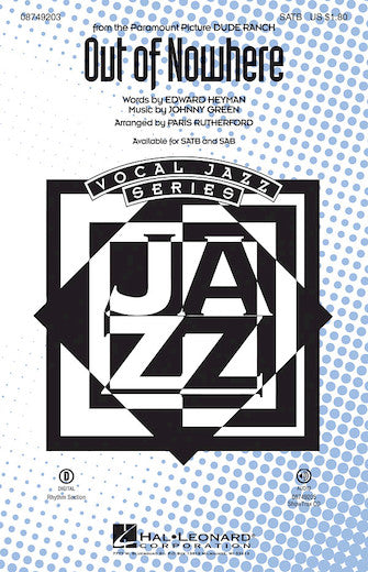 Out Of Nowhere Sheet Music Preview