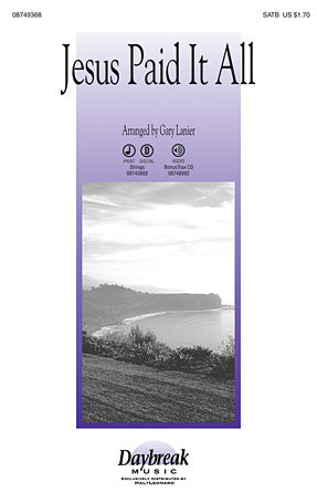 Jesus Paid It All Sheet Music Preview