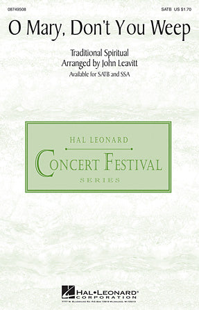 Oh Mary Don't You Weep Sheet Music Preview