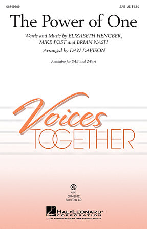 The Power Of One Sheet Music Preview