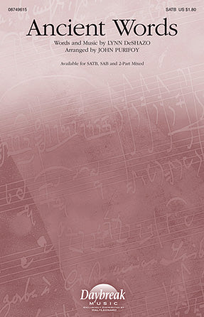 Ancient Words Sheet Music Preview