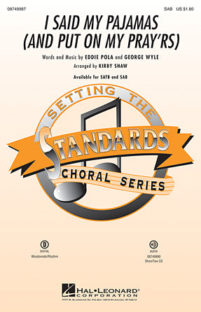 I Said My Pajamas (And Put On My Pray'rs) Sheet Music Preview