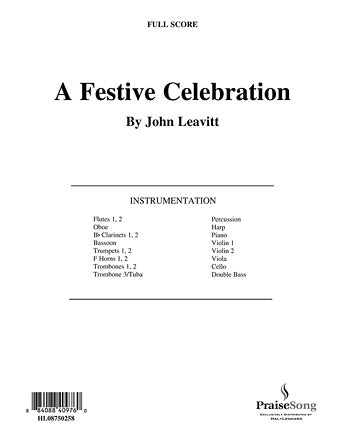 A Festive Celebration - Piano Sheet Music Preview