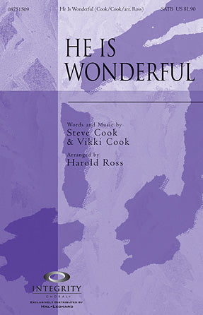 He Is Wonderful Sheet Music Preview