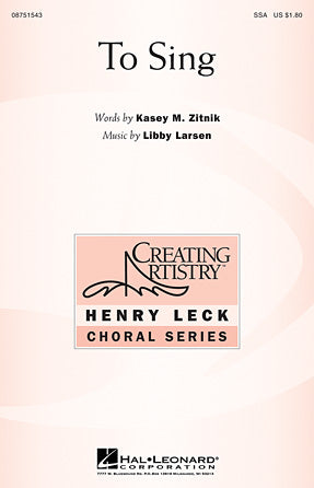 To Sing Sheet Music Preview