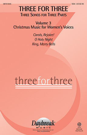 Three For Three - Three Songs For Three Parts - Volume 3 Sheet Music Preview