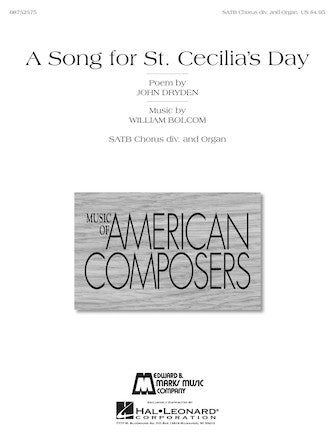 A Song For St. Cecilia's Day Sheet Music Preview