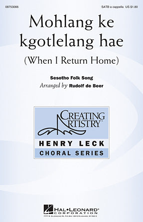 Mohlang Ke Kgotlelang Hae (When I Return Home) Sheet Music Preview
