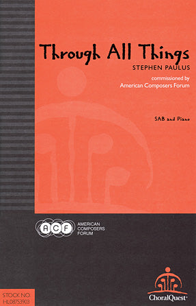 Through All Things Sheet Music Preview