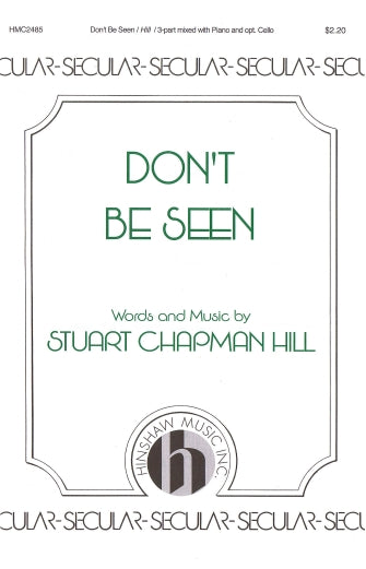 Don't Be Seen Sheet Music Preview