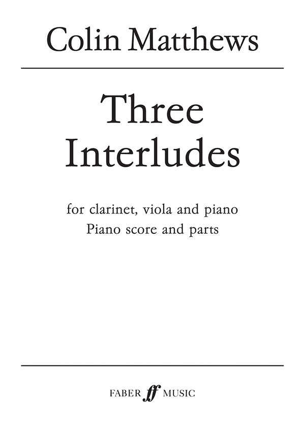 Three Interludes Cover Image